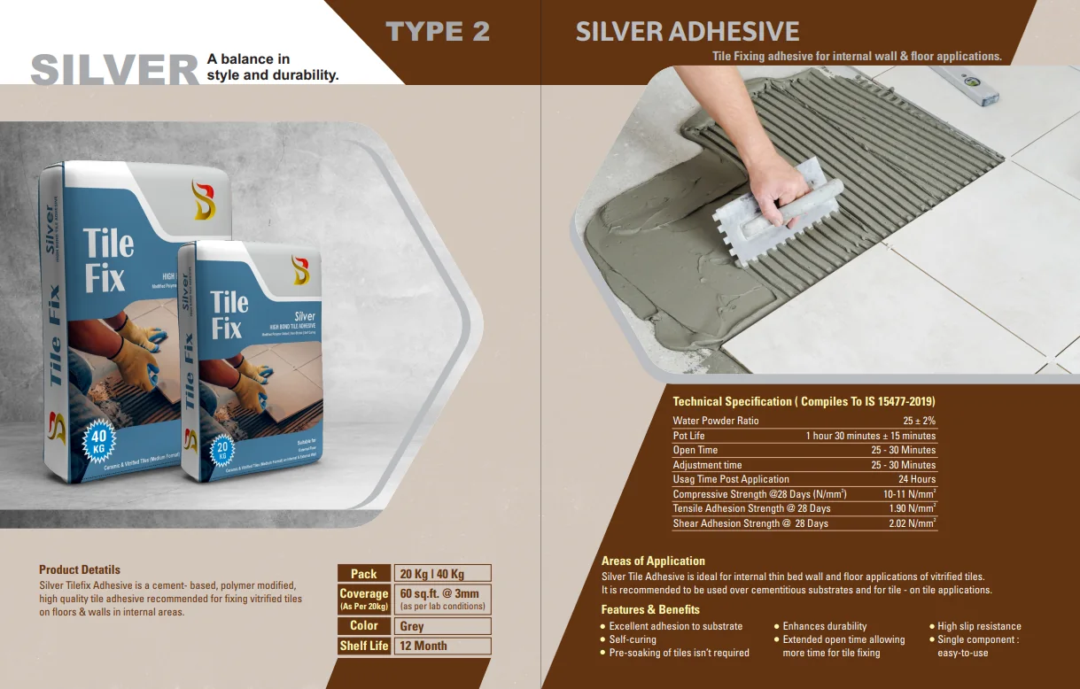 Tile Fix Silver — technical sheet